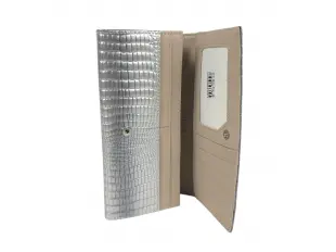 Ασημένιο λακαρισμένο πορτοφόλι - Tedia