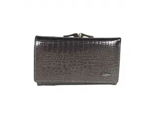 Ασημένιο μεσαίου μεγέθους γυναικείο πορτοφόλι