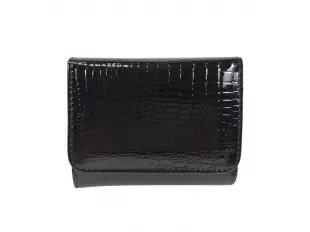 Μαύρο λουστρίνι πορτοφόλι - Malia