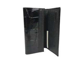 Μαύρο πορτοφόλι από λάκα - Lilibet