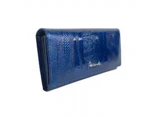 Μπλε λουστρίνι πορτοφόλι - Alesa