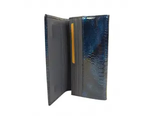 Μπλε λουστρίνι πορτοφόλι - Forina