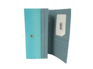 Μπλε λουστρίνι πορτοφόλι - Tedia