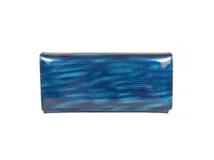Μπλε λουστρίνι πορτοφόλι - Zoy