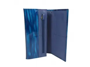 Μπλε λουστρίνι πορτοφόλι - Zoy