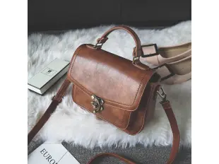 Καφέ τσάντα χειρός - Klasia