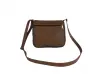 Μικρή καφέ δερμάτινη τσάντα - Emai