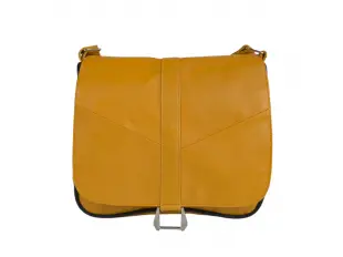 Μικρή κίτρινη δερμάτινη τσάντα - Emai