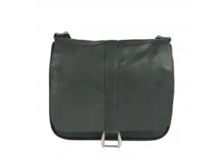 Μικρή δερμάτινη τσάντα σε πράσινο χρώμα - Emai