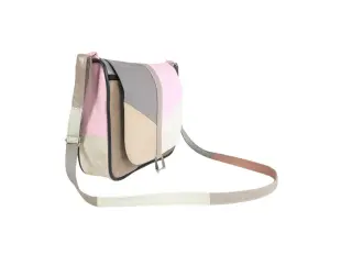 Πολύχρωμη δερμάτινη τσάντα χειρός - Elia