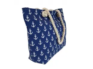 Μπλε τσάντα θαλάσσης με άγκυρες - Arila