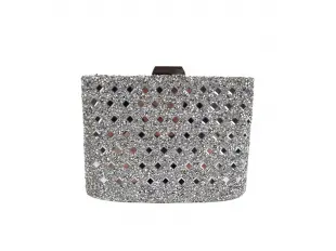 Ασημένια επίσημη τσάντα - Meladi