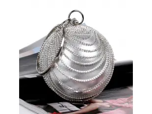 Ασημένια σφαιρική τσάντα - Amaterasu