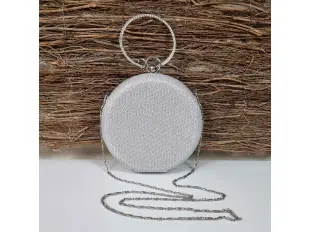 Ασημένια στρογγυλή τσάντα - Kalia Ασημένια στρογγυλή τσάντα - Kalia