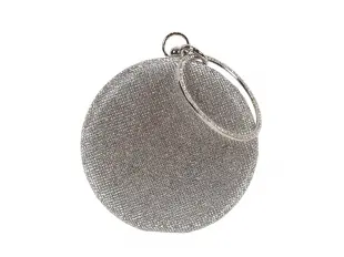 Ασημένια στρογγυλή τσάντα - Kolins