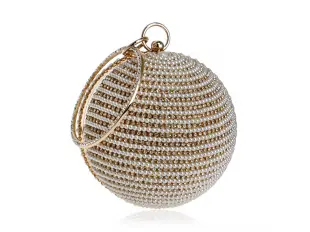 Χρυσή σφαιρική τσάντα - Λίνα