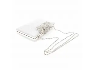 Κομψή ασημένια τσάντα - Melisa