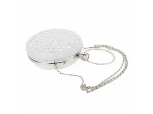 Λαμπερή στρογγυλή τσάντα χαμαιλέοντας