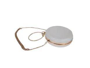 Λευκή στρογγυλή τσάντα - Merima