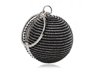 Μαύρη σφαιρική τσάντα - Λίνα