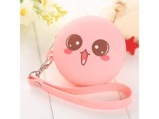 Ροζ παιδικό πορτοφόλι με κέρματα