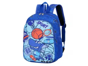 Μπλε παιδικό σακίδιο πλάτης - δεινόσαυρος