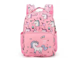 Ροζ παιδικό σακίδιο πλάτης - μονόκερος