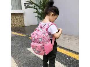 Ροζ παιδικό σακίδιο πλάτης - μονόκερος