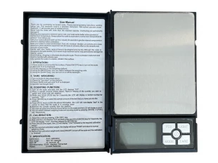 ΤΕΤΡΑΔΙΟ ζυγαριά κοσμημάτων 500 g με ακρίβεια 0,1 g.
